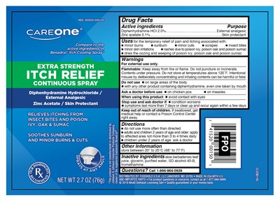Careone Itch Relief Continuous Spray (Care One Itch Relief Continuous Spray 50 082co 01)
